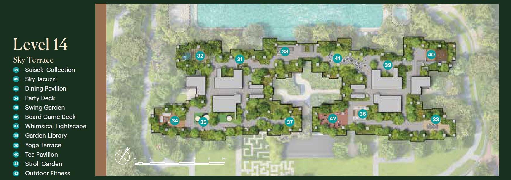 Lentoria Level 14 Sky Terrace site plan